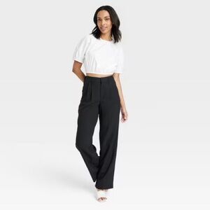 A New Day Women’s Straight Trousers Black NWT